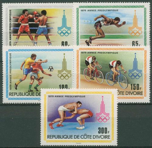 Elfenbeinküste 1979 Olympische Sommerspiele´80 Moskau 614/18 postfrisch