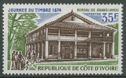 Elfenbeinküste 1974 Tag der Briefmarke Postamt Grand-Lahou 445 postfrisch