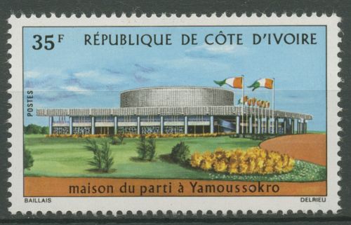 Elfenbeinküste 1973 Parteigebäude in Yamoussoukro 433 postfrisch