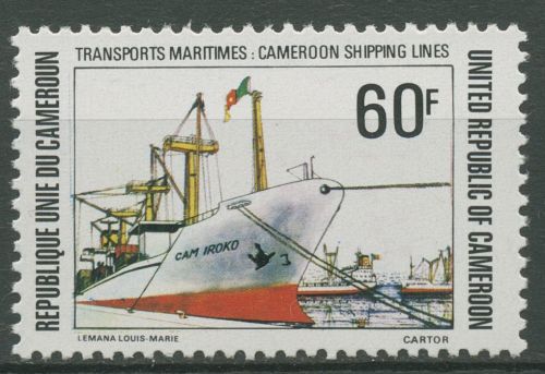 Kamerun 1981 Schifffahrtsgesellschaft Frachtschiff 959 postfrisch