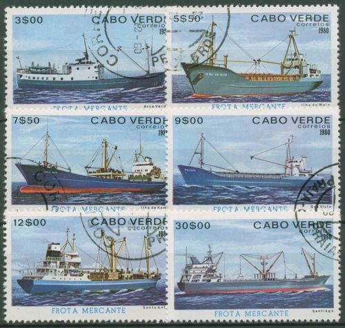 Kap Verde 1980 Frachtschiffe 431/36 gestempelt