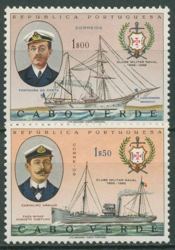 Kap Verde 1967 100 Jahre Kriegsmarine-Club Schiffe 342/43 postfrisch