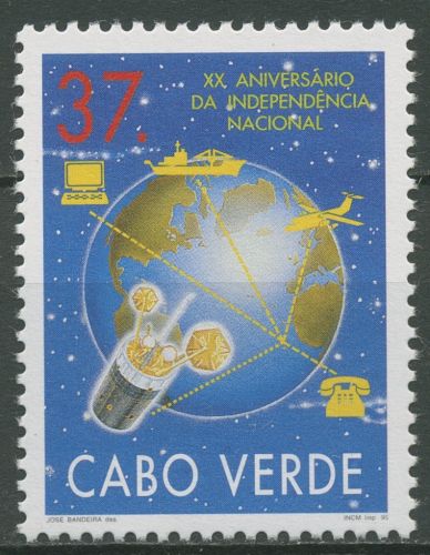 Kap Verde 1995 20 Jahre Unabhängigkeit Satellit 698 postfrisch