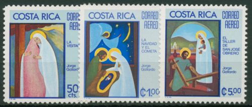 Costa Rica 1975 Weihnachten Gemälde 928/30 postfrisch