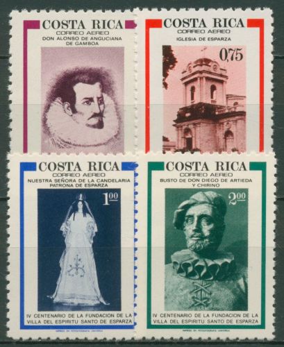 Costa Rica 1977 Stadt Esparza Kirche Schutzpatronin 975/78 postfrisch