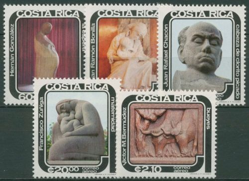 Costa Rica 1979 Bildhauer-Wettbewerb 1035/39 postfrisch