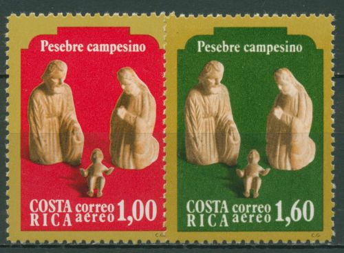 Costa Rica 1979 Weihnachten Krippenfiguren 1056/57 postfrisch