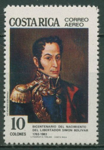 Costa Rica 1983 Freiheitskämpfer Simon Bolivar 1203 postfrisch