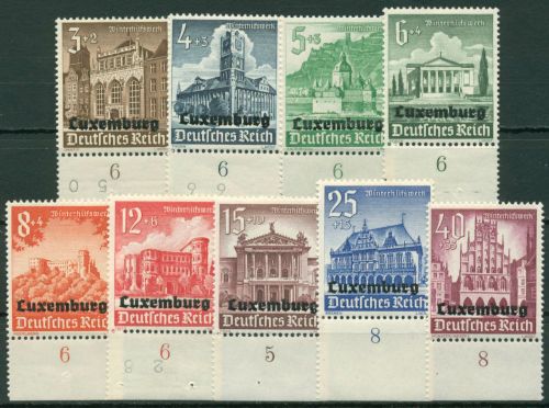 Luxemburg 1941 Winterhilfswerk WHW Unterrand 33/41 UR postfrisch