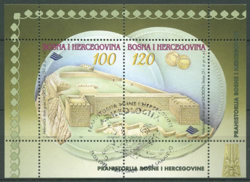 Bosnien-Herzegowina 1997 Archäologie Block 3 gestempelt (C66409)
