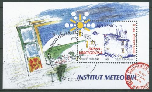 Bosnien-Herzegowina 1999 Observatorium Block 7 gestempelt (C66415)