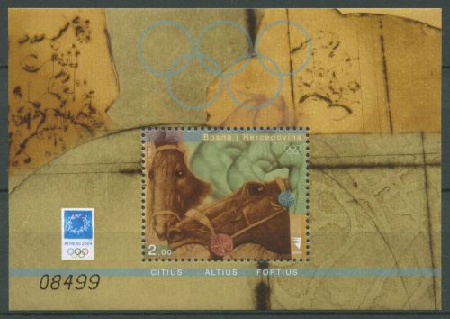 Bosnien-Herzegowina 2004 Olympia Sommerspiele Athen Block 24 postfrisch (C66418)