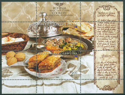 Bosnien-Herzegowina 2005 Europa CEPT Gastronomie Block 25 postfrisch (C66419)