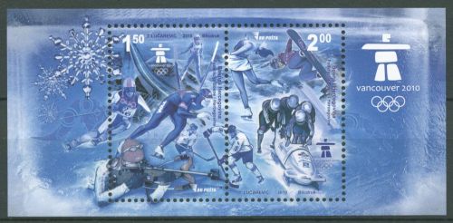 Bosnien-Herzegow.2010 Olympia Vancouver Block 37 postfrisch (C66421)