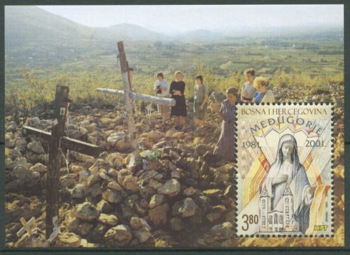 Bosnien-Herzegowina (Kroat. Post) 2001 Hl.Maria Block 1 postfrisch (C66431)