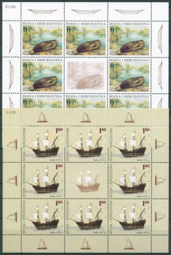 Bosnien-Herzegowina (Kroat. Post) 2001 Schiffe 74/75 K postfrisch (C66434)