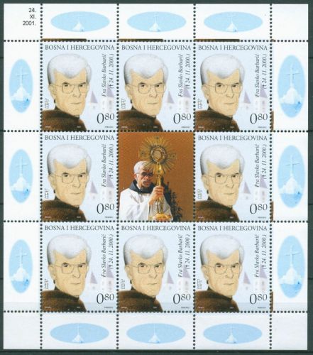 Bosnien-Herzegowina (Kroat. Post) 2001 Mönch Barbaric 81 K postfrisch (C66435)