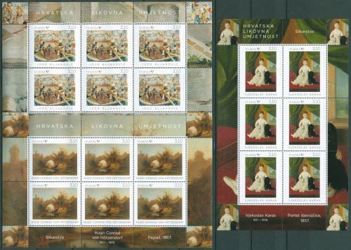 Kroatien 2019 Bildende Kunst Gemälde 1433/35 K postfrisch (C66438)