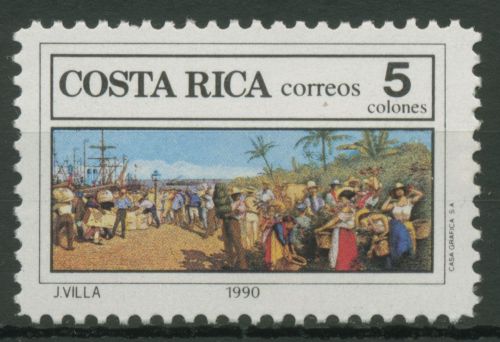 Costa Rica 1990 Nationaltheater Gemälde Kaffee-Allegorie 1370 postfrisch