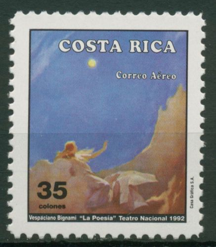 Costa Rica 1992 Nationaltheater, Gemälde "Poesie" 1395 postfrisch