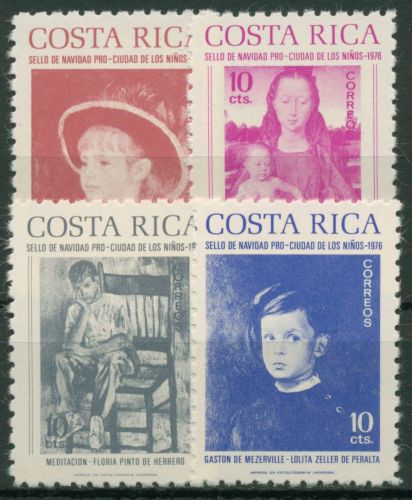 Costa Rica 1976 Zwangszuschlagsmarken Weihnachten Z 73/76 postfrisch