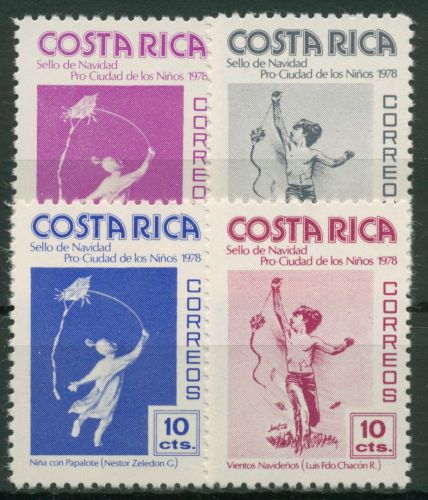 Costa Rica 1978 Zwangszuschlagsmarken Weihnachten Z 81/84 postfrisch
