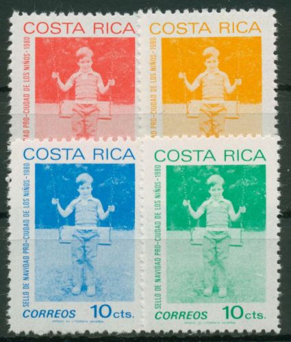 Costa Rica 1980 Zwangszuschlagsmarken Weihnachten Z 89/92 postfrisch