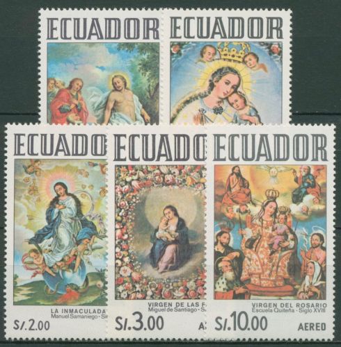 Ecuador 1972 Kunstschule Quito Gemälde 1551/55 postfrisch