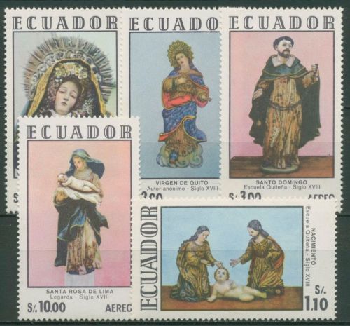 Ecuador 1972 Kunstschule Quito Skulpturen 1557/61 postfrisch