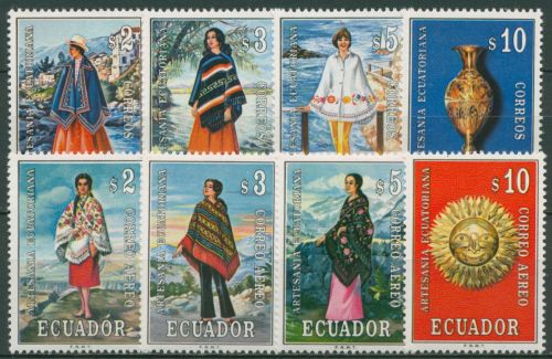 Ecuador 1972 Kunsthandwerk Ponchos 1574/81 postfrisch