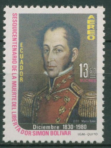 Ecuador 1980 Persönlichkeiten Simon Bolivar 1892 postfrisch