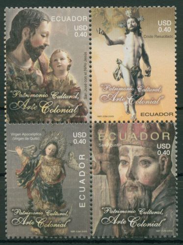 Ecuador 2005 Kulturerbe Kunst der Kolonialzeit 2886/89 ZD postfrisch