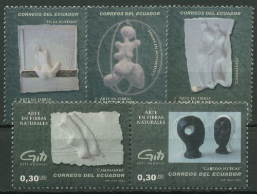 Ecuador 2006 Kunst aus Naturfasern 2958/62 postfrisch