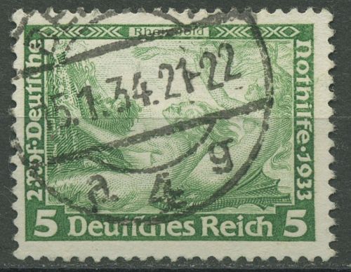 Deutsches Reich 1933 Deutsche Nothilfe Wagner 501 A gestempelt
