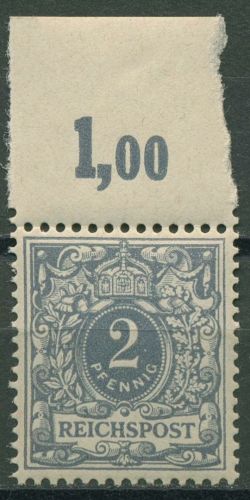 Deutsches Reich 1900 Krone/Adler mit Oberrand 52 OR postfrisch