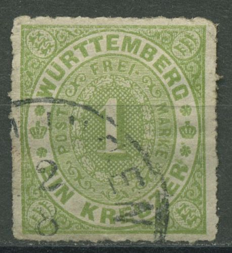 Württemberg 1869 Ziffer im Oval 36 a gestempelt