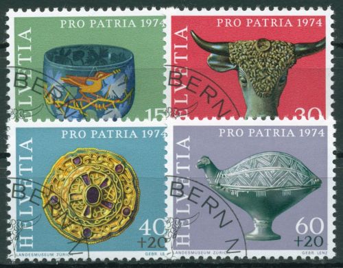 Schweiz 1974 Pro Patria Archäologische Funde 1031/34 gestempelt