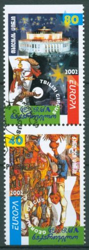 Georgien 2002 Europa CEPT Zirkus 397/98 Do/Du gestempelt