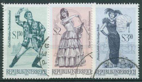 Österreich 1970 Operetten 1331/33 gestempelt