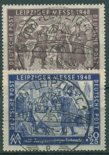 SBZ Allg. Ausgabe 1948 Leipziger Messe 198/99 mit TOP Sonderstempel