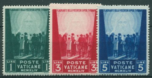 Vatikan 1945 Hilfe für Kriegsopfer Jesusgesicht 113/15 postfrisch