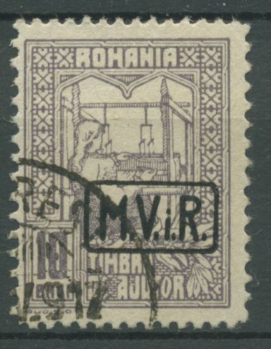 Militärverwaltung in Rumänien 1917 Zwangszuschlagmarke 4 gestempelt