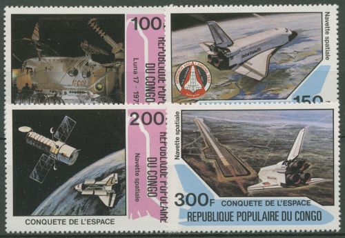 Kongo (Brazzaville) 1981 Raumfahrt Space Shuttle 805/08 postfrisch
