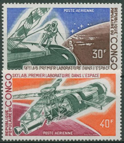 Kongo (Brazzaville) 1973 Weltraumforschung Skylab 398/99 postfrisch