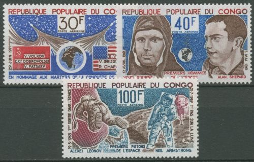 Kongo (Brazzaville) 1974 Eroberung des Weltraums 412/14 postfrisch
