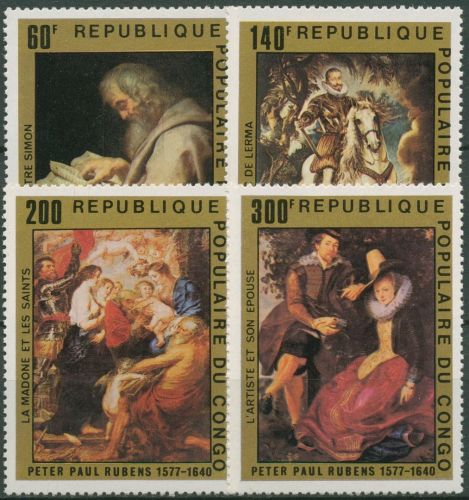 Kongo (Brazzaville) 1978 Gemälde Peter Paul Rubens 606/09 postfrisch