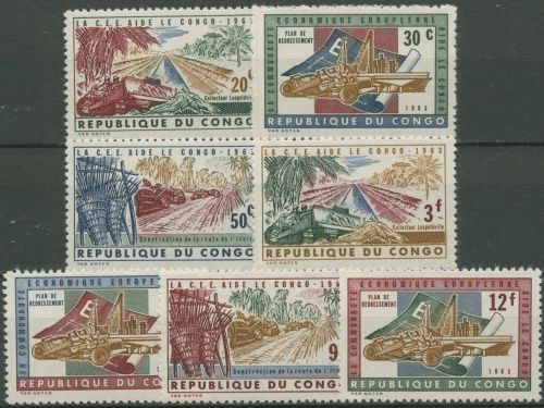 Kongo (Kinshasa) 1963 Wirtschaftshilfe 131/37 postfrisch
