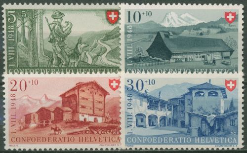 Schweiz 1948 Pro Patria Berufe Landhäuser 508/11 postfrisch