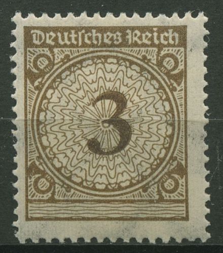 Deutsches Reich 1923 Korbdeckelmuster Plattendruck 338 Pa postfrisch