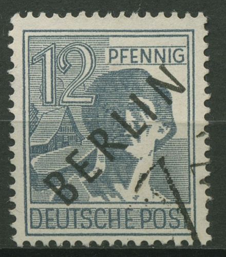 Berlin 1948 Schwarzaufdruck 5 gestempelt geprüft